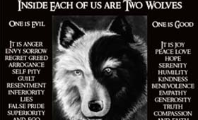 The story of the two wolves: How to better manage your thoughts, feelings and actions